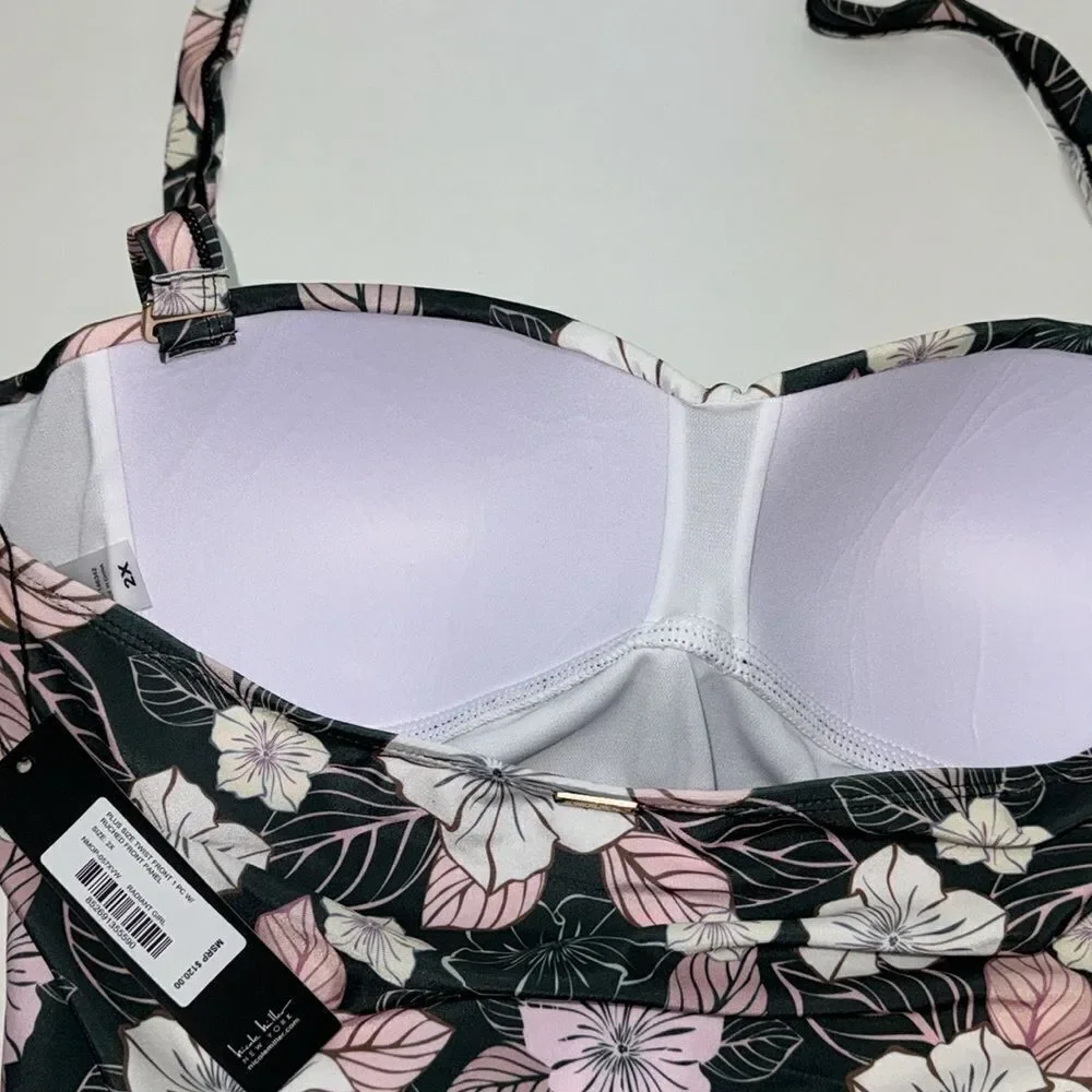 🔥NICOLE MILLER SWIMSUIT SZ 2X New women’s